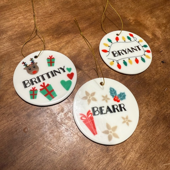 Custom Ceramic Ornaments - YOUR DESIGN - Picture 8 of 16